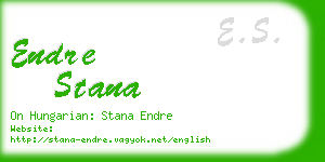 endre stana business card